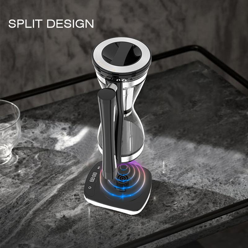 High-End Light Luxury Siphon Coffee Pot Office Home Small Automatic Coffee Pot Matching Base Coffee Utensils