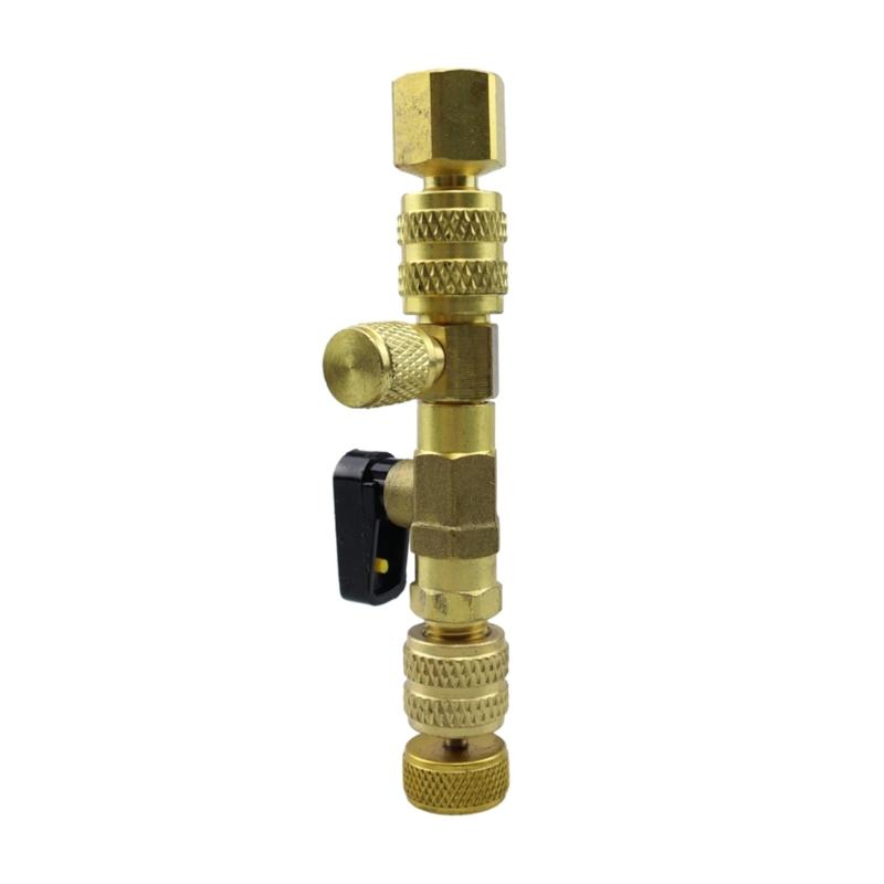 Valves Cores Remover Tool with Hex Bit Adapter Valves Cores HVAC Service Wrench Set for Air Conditioner Equipment Repair
