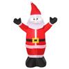 Inflatable Santa Claus with LED Lights, Christmas Decoration, Height 1.2m