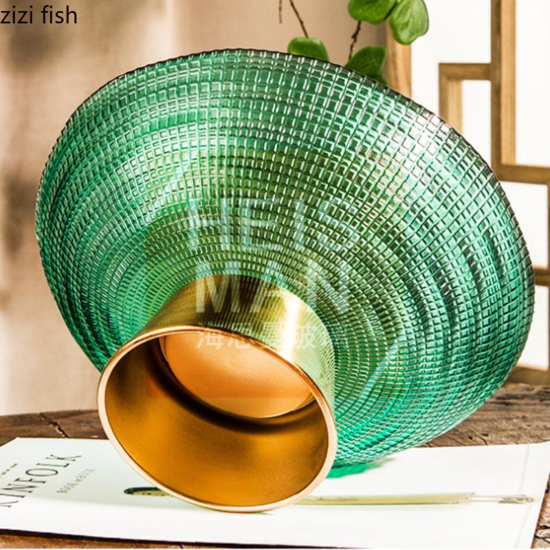 Высокая стеклянная тарелка для фруктов Тарелка для конфет Тарелки для закусок Подносы для засушенных фруктов Миска для десерта Салатница Блюдо для димсамов