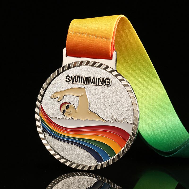 Customized Metal Medals: Marathon, Swimming, Basketball, Badminton, Summer Camp Commemorative Tags