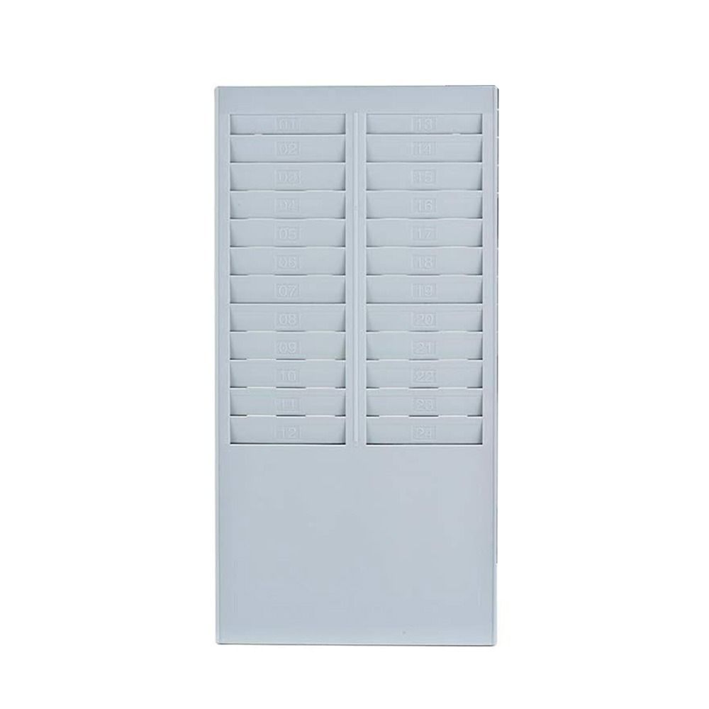 Plastic Time Card Organizer Holder 24 Slots Time Payroll Recorder Employee
