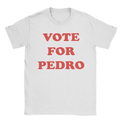 Футболки Vote For Pedro Мужские Креативные 100% Хлопок Футболки с Круглым Вырезом С Коротким Рукавом Печатные Топы