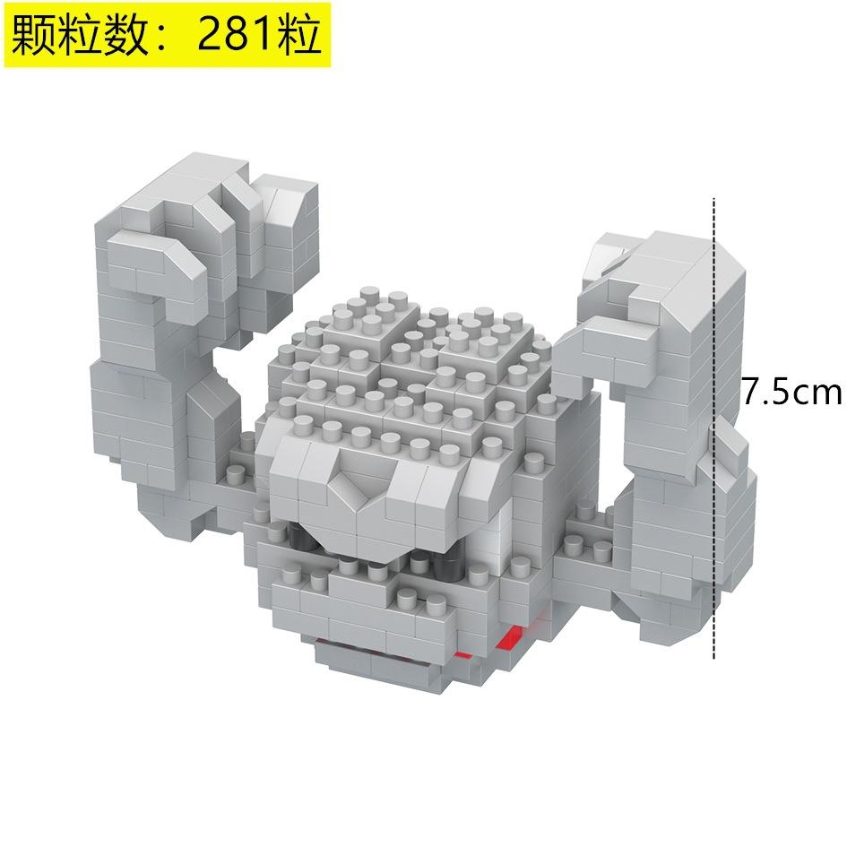 Pokemon Micro Building Blocks LBOYU Jigglypuff Gengar Mudkip Piplup Raichu Bulbasaur Pikachu Mini Brick Figures Toy  For Kids