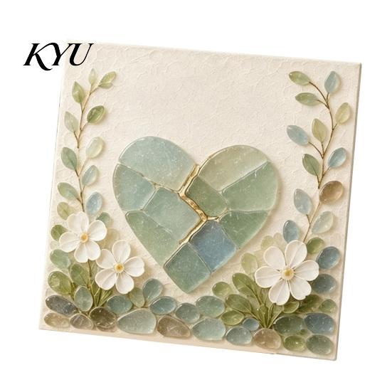 Religious Gift for Women DIY Psalms Sea Glass Mosaic Art Kit, Christian Craft Kit with Unique Birthday Gifts Her Inspirational Bible Verse Design,