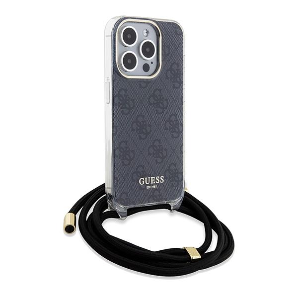 Etui do iPhone 15 Pro Max Guess Crossbody Cord Czarne