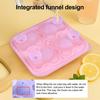 Koala Shape Ice Cube Tray 4-Cavity Silicone Chocolate Cake Mold BPA-Free Koala Ice Cube Maker for Cocktails Drinks