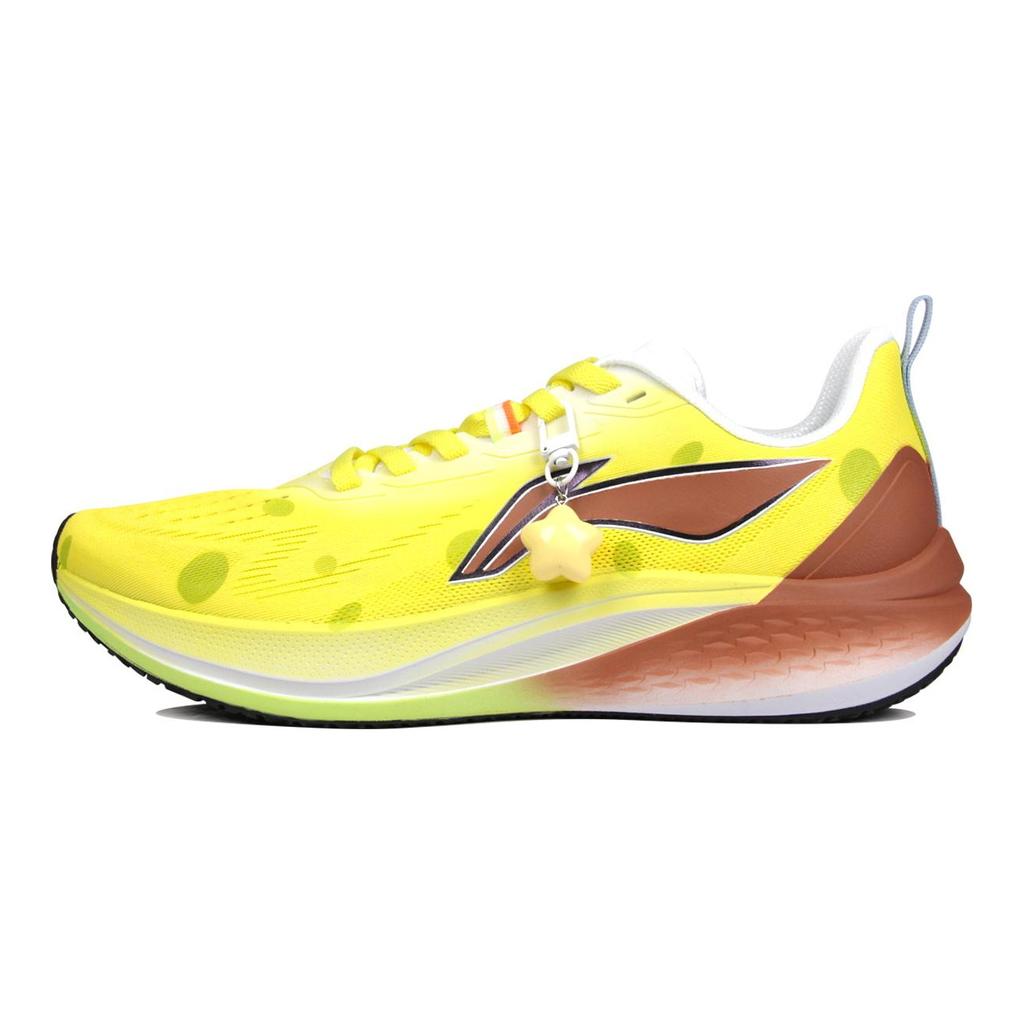Li Ning Red Hare 7 Амортизирующие Скользкие Устойчивые к истиранию Низкие Повседневные Беговые Кроссовки Мужские Желто-Коричневые ARPU003-2(КомандаJ-)