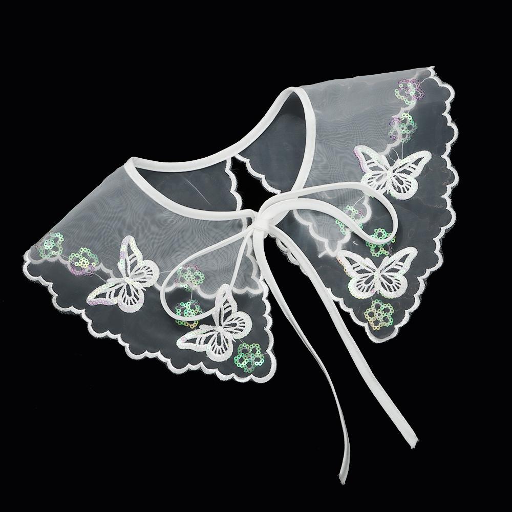 Одежда, шаль, украшение, съемный накладной воротник, лацкан, половина рубашки, кружевной искусственный воротник, мини-накидка