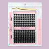 Lashkit 56D False Eyelash & Glue Set: European & American-Style, Thick, Self-Adhesive, 12 Rows