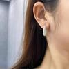 Элегантный кафф с бриллиантами Роскошные серьги-кольца со стразами Модные серьги для женщин