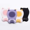 Cartoon Cat Mouse Pad Wrist Rest Non Slip Silicone Mouse Mat Wrist Rest Elegant Ergonomic Cat-shaped Mouse Pad Computer Use