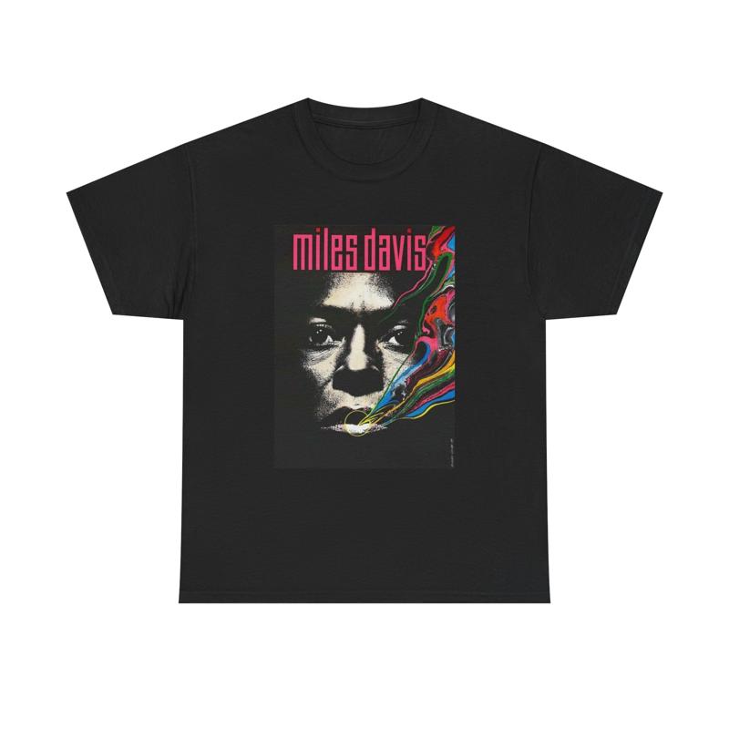 Футболка Miles Davis Ретро Постер Винтажная Тяжелый Хлопок