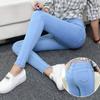 High Waist Fashion Slim Small Foot Jeans Thin Women's Elastic Long Trousers