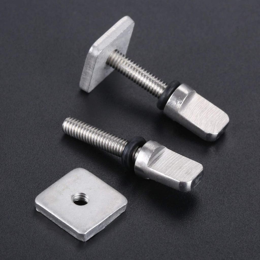 2 Pieces Stainless Steel Fin Screw Fin Screw Plate Set