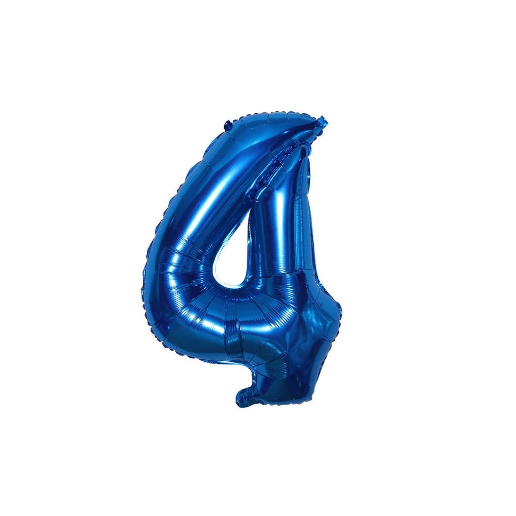 32-Inch US Number Birthday Party Balloons - Individual Aluminum Film