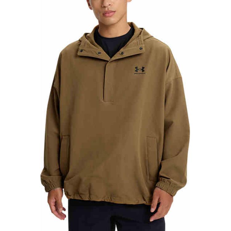 Men's Sweatshirt Under Armour Vibe StormShell Sweatshirt Men's Suburban Coyote Brown