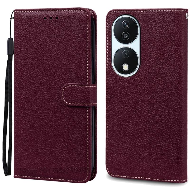 Чехол-кошелек для Honor 90 Smart Case, кожаный флип-чехол, чехол-книжка для Honor 90 Smart 5G, мягкий силиконовый чехол-книжка Fundas