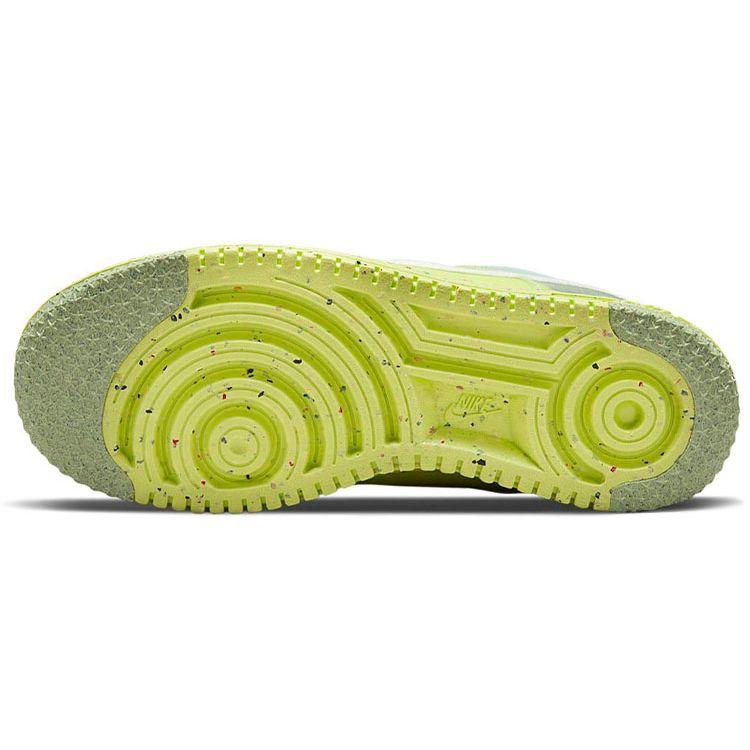 Nike Мужские кроссовки Air Force 1 Crater Light Lemon Twist Green Armory-темно-белые DH2521-700