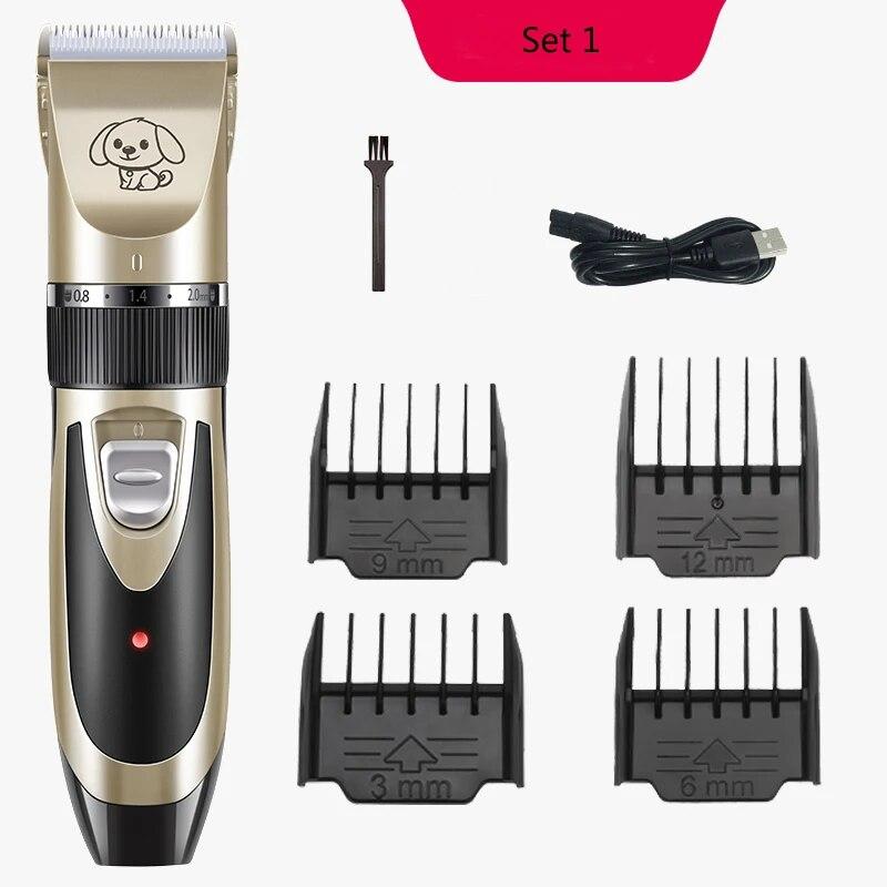 Перезаряжаемые машинки для стрижки домашних животных, набор для стрижки домашних животных, USB, профессиональные машинки для стрижки домашних животных с низким уровнем шума, наборы для стрижки домашних животных