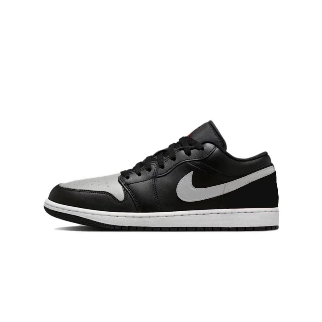 Jordan Air Jordan 1 Cushioning Low top Vintage Basketball Shoes Unisex Black 553558-067(Team874-)