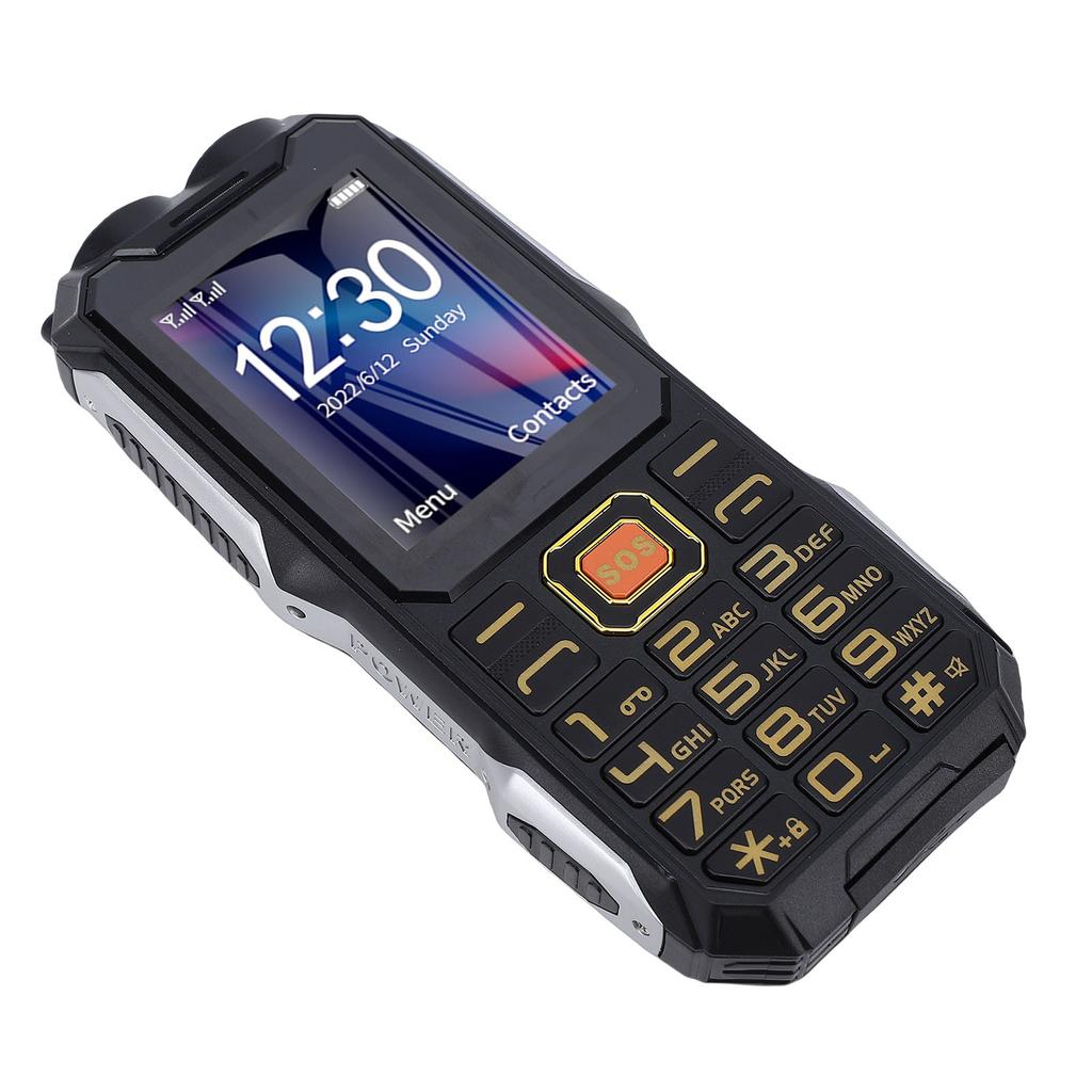 Разблокированный 4G LTE телефон с кнопкой SOS, камера 0,08 МП, две SIM-карты, MP3, функция звонков и текстовых сообщений, большой 2,4-дюймовый экран