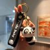Adorable Cartoon Panda Keychain Silica Gel Accessory Cute Gift For Couples And Friends