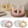 Four Holes Candlestick Silicone Mould Plaster Resin Making Molds DIY Candle Holder Gypsum Mold for Table Decorations
