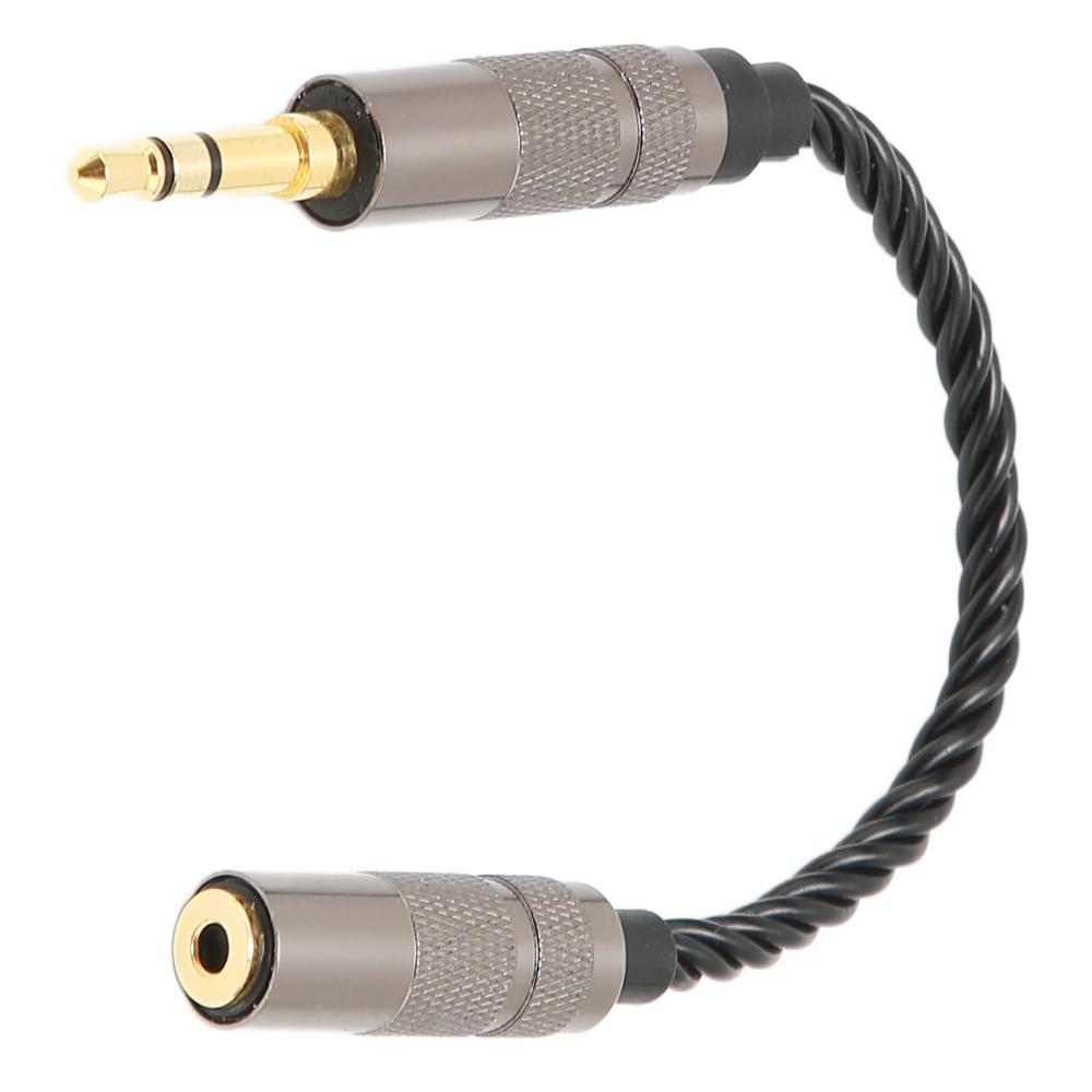 Silver Plated Copper 3.5 Stereo Male to 2.5 Balanced Female Adapter Daily Use