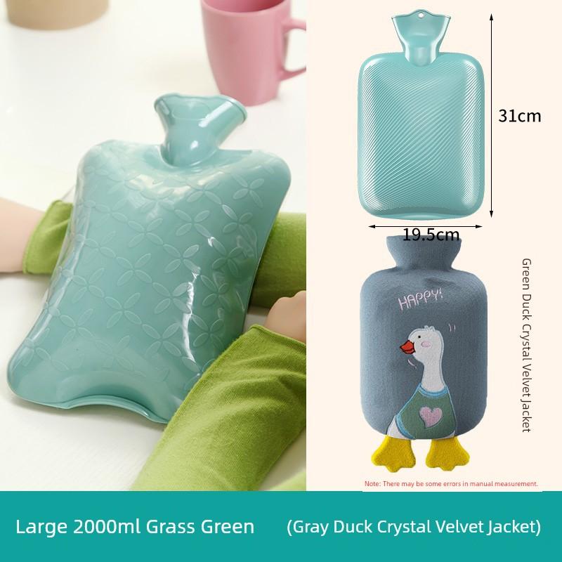 Hot Water Bag Hot-Water Bag Water Injection Irrigation Edible Silicon Explosion-Proof Aunt Hot Compress Special Heating Pad Hot Water Bag