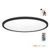 LED ceiling lamp 32W 3CCT IP54 with motion and twilight sensor, black