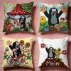 Hot TThe Little Moleable Cushion Cover Premium SkinFriendly Pillow Case MultiPurpose for Home Office Travel