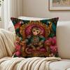 Funny Cute Monkey Cushion Cover Breathable Organic Short Plush Cushion Covers Machine Washable Wrinkle-Resistant Soft Durable