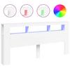 Vidaxl Wezgłowie Łóżka Z Led, Białe, 220X18,5X103,5 Cm