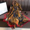 New  Silk Scarf Female Fashion Beach Pashmina Bufanda Folral Women Shawl Wraps Bandana Ladies Scarves Large Foulard Echarpe