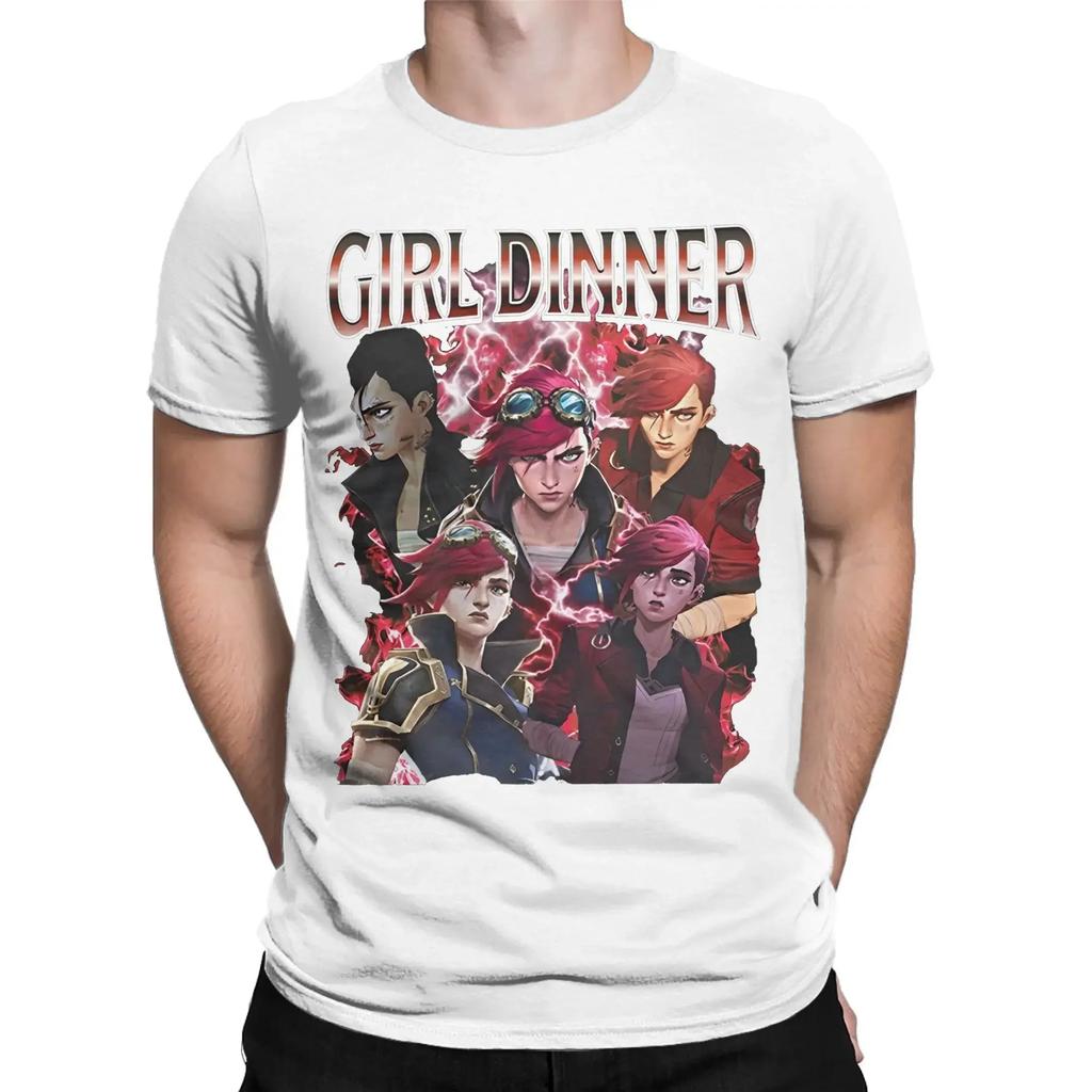 Mens Womens girl dinner vi Arcane Violet Shirt Cotton Graphic Printing TShirt  Top Clothing