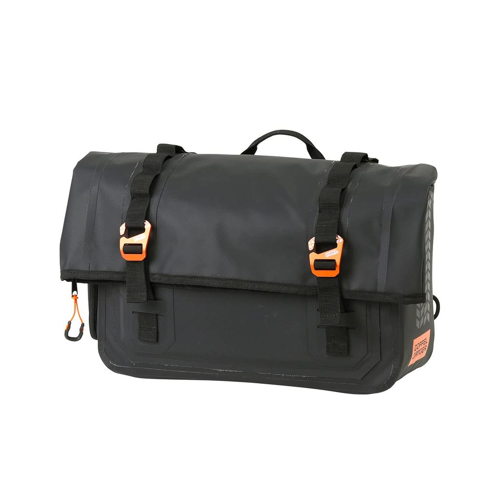 Doppelganger Tarpaulin Saddlebag WPS Compatible Saddlebag for American Cruiser Includes Various Fixing Straps and Seat Bolt Hang W40 X X H29cm