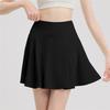 Спортивные шорты-юбка для женщин на лето, верхняя одежда с защитой от просвечивания, быстросохнущие брюки для бега, фитнеса, велоспорта, брюки для йоги с имитацией двух частей