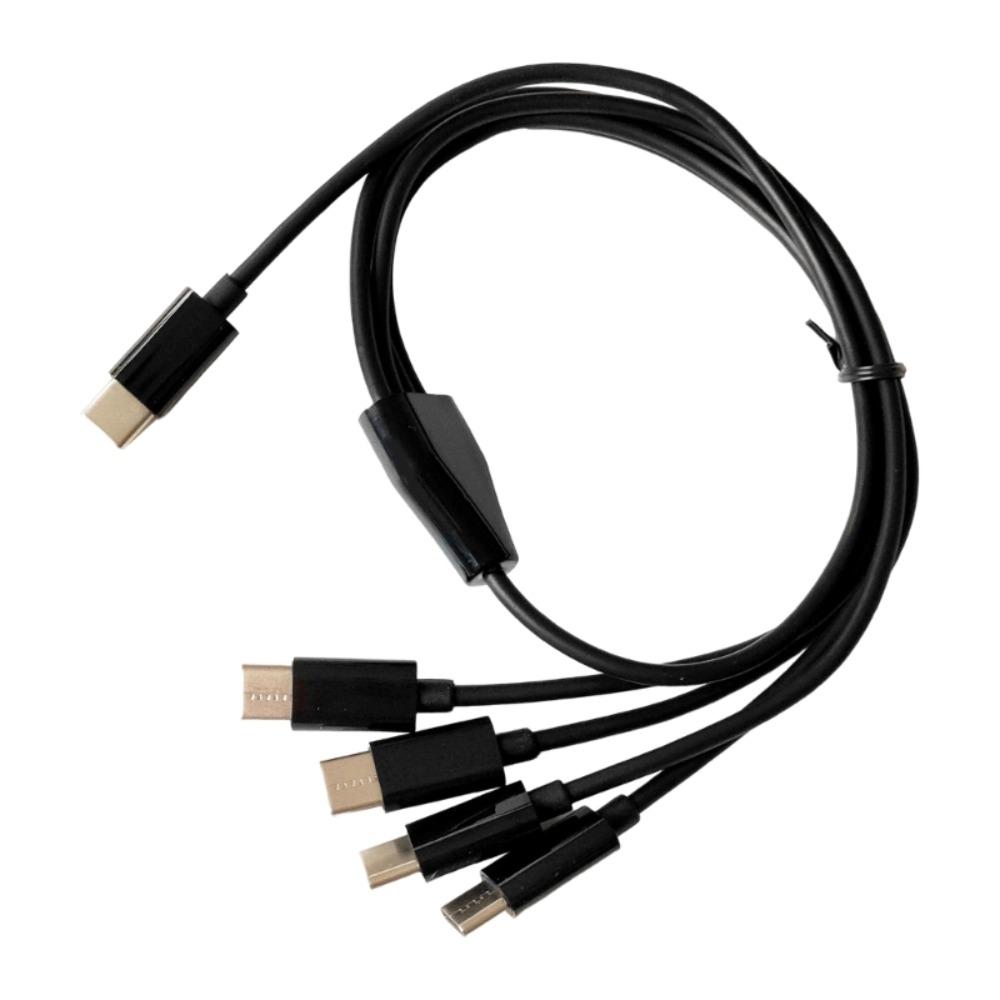 One Drag Four USB To 4 Port Type C Cable Charger Cable Type C To 4 Type C Wire Power Supply Cord