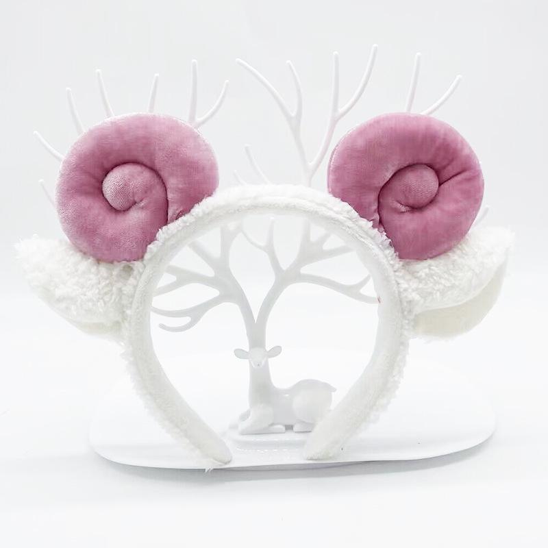 Christmas Reindeer Antler Headband: Plush, Fairy Mori Style for Kids & Adults