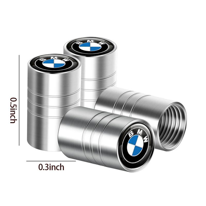 4 Pcs Wheels Rims Stem Air Tires Truck Bicycle Car Cover Tire Valve Caps Dust Caps for BMW M E60 E46 E90 F30 F10 G30 G20 F48 G22 NO1