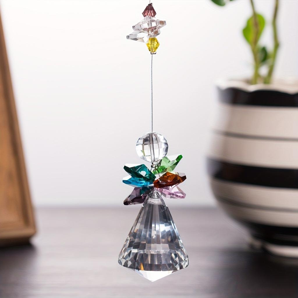 Suncatcher Crystal Angel Diamond Ball Hanging Colorful Octagonal Bead Hanging Window Decorations Hangings