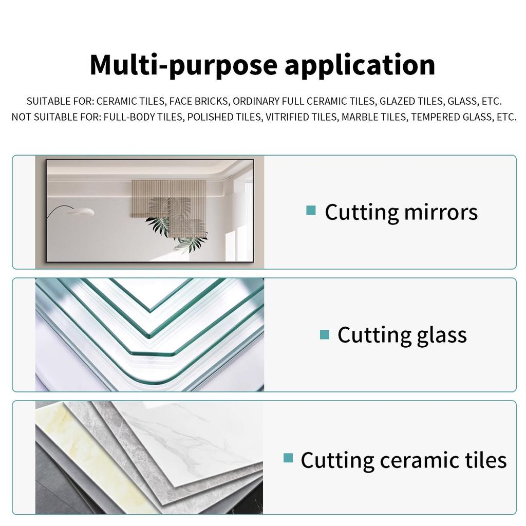 1 шт. Многоцветный профессиональный плиткорез для стекла, портативный стеклорез с алмазным наконечником, нож для стекла ручной инструмент