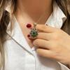 Серебряное ожерелье с изумрудным камнем, турецкие украшения ручной работы, украшения в османском стиле, серебряные украшения ручной работы, подарок для женщин, женский кулон