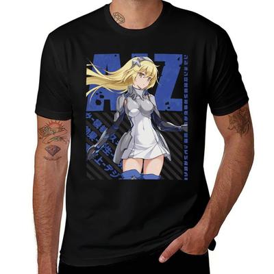 Danmachi - Аиз Футболка хлопковая футболка мужская смешные футболки хлопковая футболка