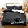 Game Metal Gear Solid Solid Snake Bedding Set Single Twin Full Queen King Size Bed Set Adult Kid Bedroom Duvetcover Sets Anime