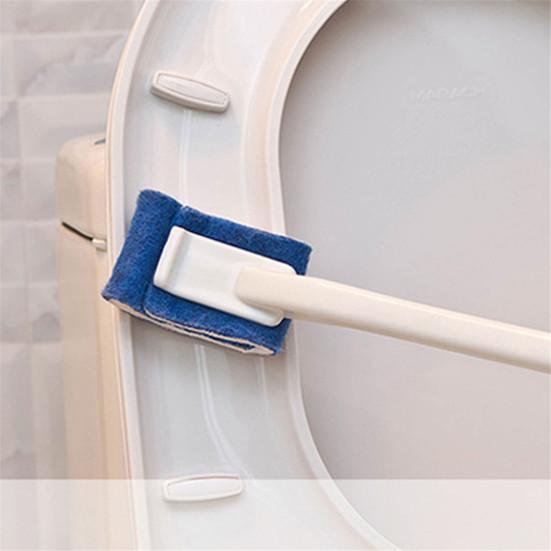 Household Bathroom Long Handle Handheld Toilet Deep Cleaning Brush Scrubber Tool