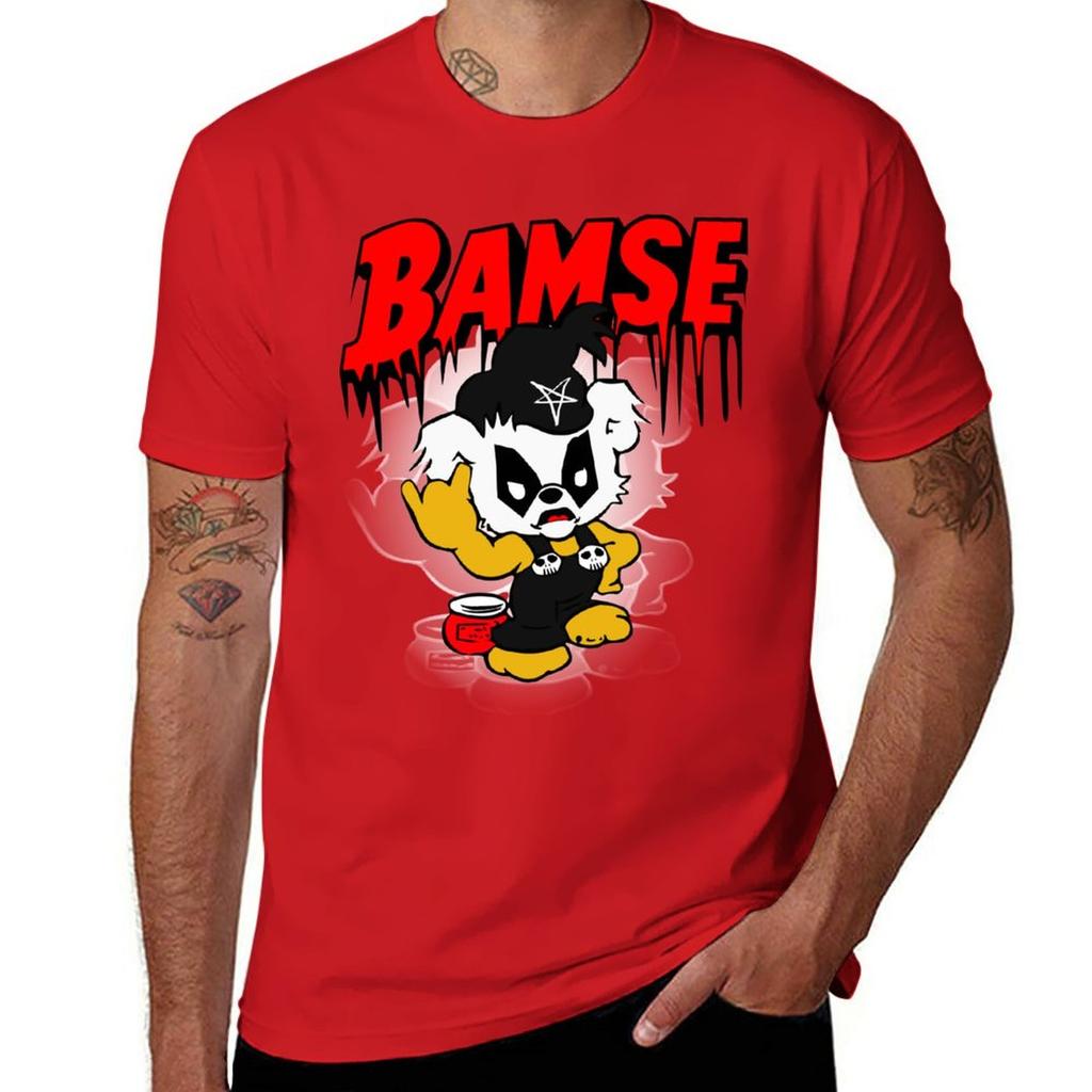 New Black Metal Bamse T-Shirt sweat shirt black t shirt workout shirts for men