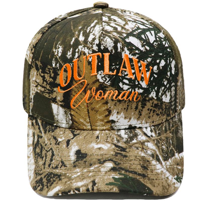 OUTLAW Women Embroidered Truck Driver Baseball Cap Color Matching Fun Men's and Women's Casual Shade Dad Hat