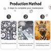 Жемчужная живопись DIY липкий бриллиант креативный портрет животного зебры набор для алмазной живописи настенная картина для гостиной